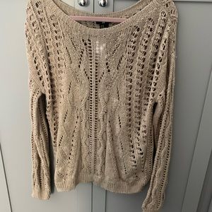 H&M Beige knit sweater. Brand new with tags.